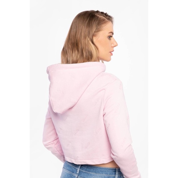 New GUESS Astra Crop Hoodie SZ S - Picture 7 of 11